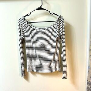 Black and white striped sweater